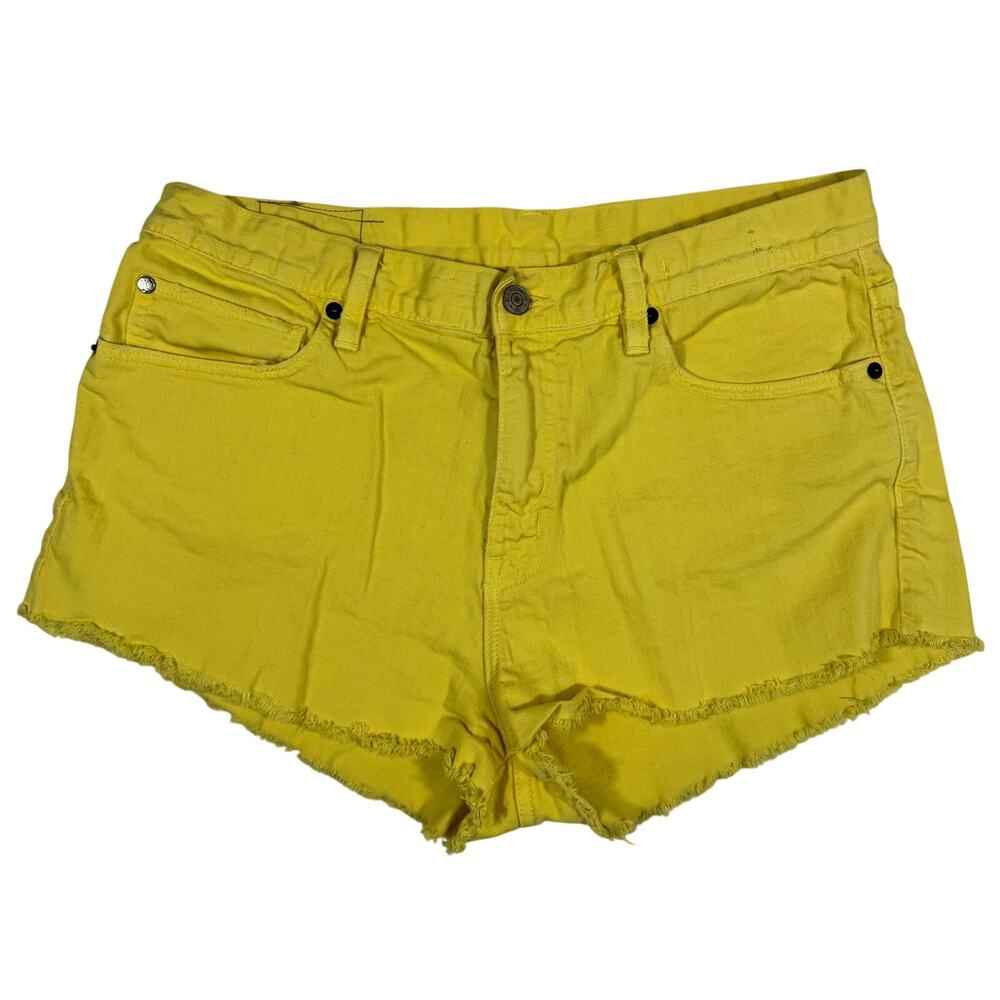 Denim & Supply Ralph Lauren Vintage Cut Off Yellow Denim Jean Shorts Women's 30